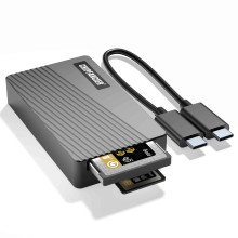 CHIPFANCIER USB 4.0 CFexpress Type-A & Type B 2-in-1 Card Reader (Thunderbolt 3/4)