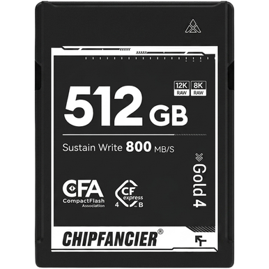 ChipFancier 512GB CFexpress Type B 4.0 GOLD Memory Card | Auckland