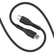MICRODIA Fruitywire Liquid Silicon PD100W 1.3m USB-C to USB-C Cable (Charcoal)