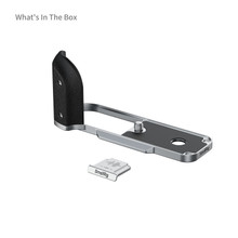 SmallRig 5216 L-Shaped Mount Plate with Silicone Handle for FUJIFILM X half (Silver)