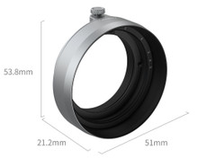 SmallRig 5393 Lens Hood for FUJIFILM X half (Silver)
