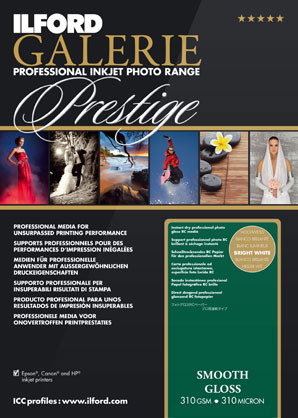 Ilford 6x4 10.2 x 15.2 Galerie Smooth Gloss - 310gsm - 100 sheets