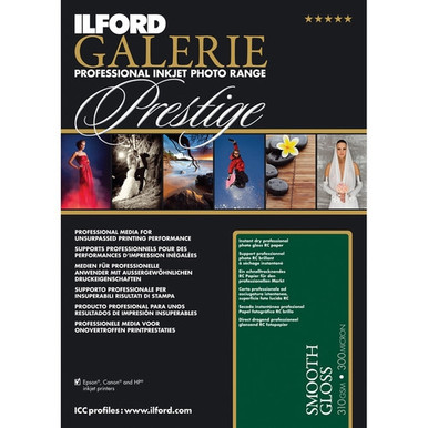 Ilford A3+ 32.9 x 48.3 Galerie Smooth Gloss - 310gsm - 25 sheets