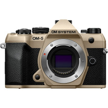 OM SYSTEM OM-5 Mark II Mirrorless Camera (Sand Beige) + BONUS Binoculars