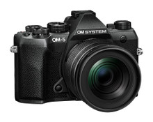OM SYSTEM OM-5 Mark II Mirrorless Camera with 12-45mm f/4 Lens (Black) + BONUS Binoculars