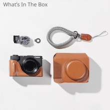 SmallRig 5385 Leather Case Kit for Canon PowerShot V1 (Brown)
