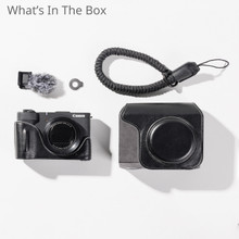 SmallRig 5386 Leather Case Kit for Canon PowerShot V1 (Black)