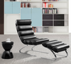 Unique Lounge Chair with Ottoman