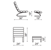 Unique Lounge Chair with Ottoman
