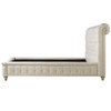 Chesterfield Linen upholstered bed frame