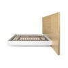 Tema Home Modern Dusk Platform Bed Frame, Queen, King, White, Oak