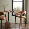 Four Hands Hawkins Modern Leather Upholstered Counter Stools