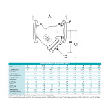 Titan Flow Control YS 54-AB Flanged Aluminum Bronze Y-Strainer - ANSI Class 150