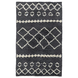 Bohemian Smoke Gray Shag Area Rugs