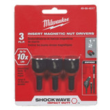 Milwaukee 49-66-4517 SHOCKWAVE 1/2" Insert Nutdriver (3PK)