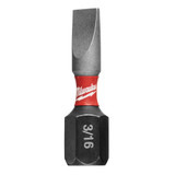 Milwaukee 48-32-4117 SHOCKWAVE Impact Slotted 3/16 in. Insert Bits (25 Pack)