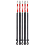 Milwaukee 48-32-4855 SHOCKWAVE 6 in. Square Recessed #2 Power Bit (5 Pack)