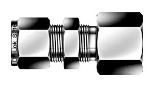 Stainless 1/2" Tube Bulkhead x 1/2" FNPT Straight #DCBF-8-8N-S