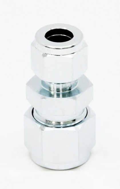Stainless 5/16" Tube x 1/4" Tube Straight #DUR-5-4-S Stainless 5/16" Tube x 1/4" Tube Straight #DUR-5-4-S