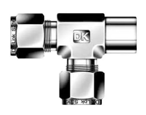 Stainless 3/4" Tube x 3/4" FNPT x 3/4" Tube Tee #DTRF-12-12N-S