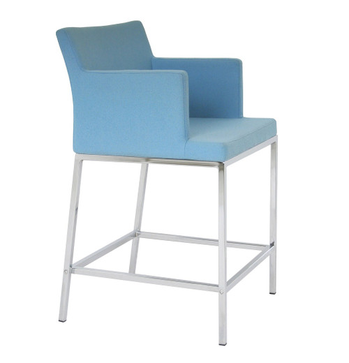 Soho Chrome Counter Stool