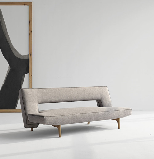 Mixed Dance Grey-Puzzle Wood Convertible Sofa Beds