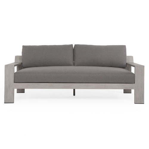 Monterey Grey Teak Outdoor 2 Seater Sofas 74"
