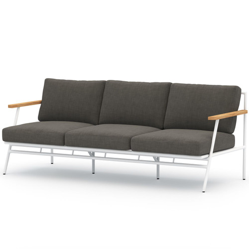 Aroba White Aluminum Outdoor Sofa