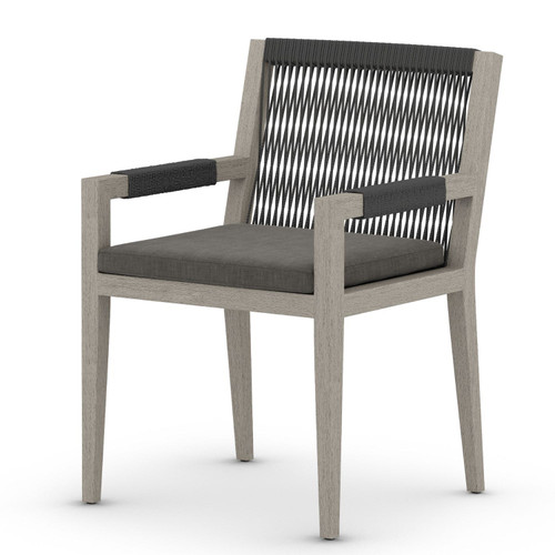 Sherwood Weathered Grey Teak Outdoor Dining Armchair