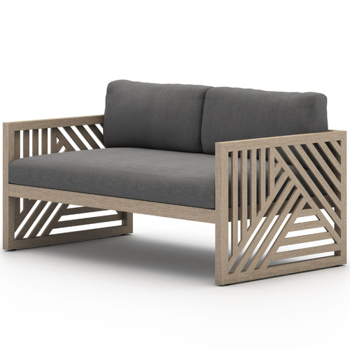 Avalon Washed Brown Outdoor Sofa 59"