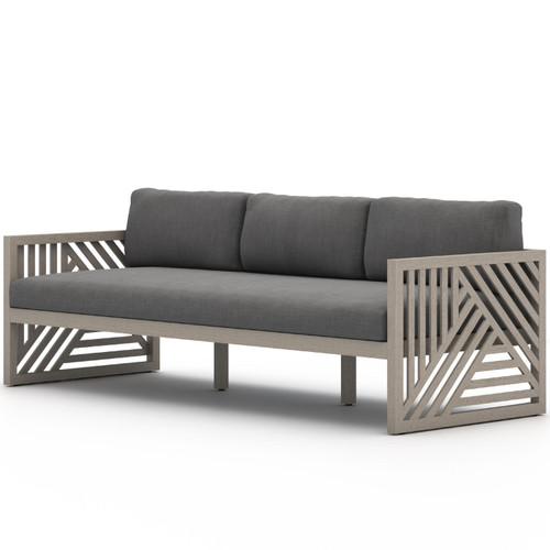 Avalon Weathered Grey Outdoor Sofa 87"
