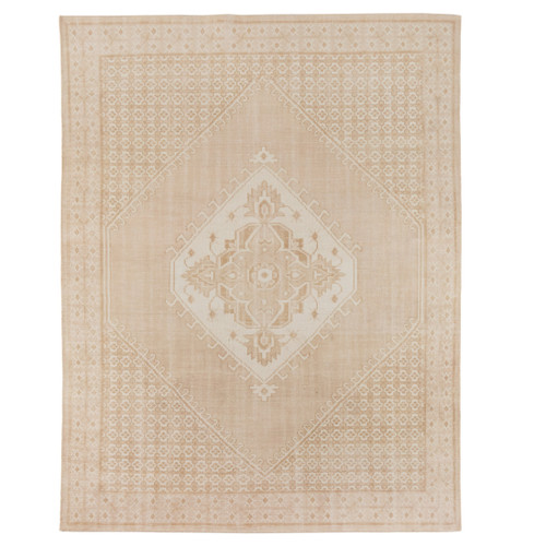 Deluca Cream Hand-Knotted Rug