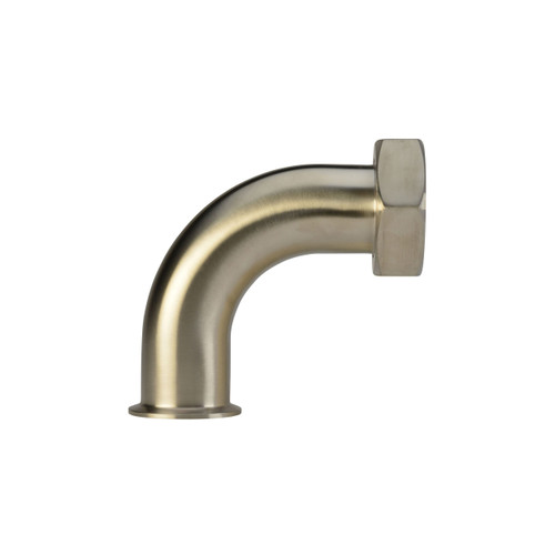 Clamp x Plain Bevel Seat 90 Elbow With Hex Nut (2FMP-14) Clamp x Plain Bevel Seat 90 Elbow With Hex Nut (2FMP-14)