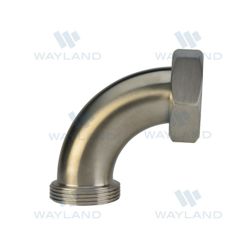 Threaded Bevel Seat x Plain Bevel Seat With Hex Nut 90° Elbow (2F) Threaded Bevel Seat x Plain Bevel Seat With Hex Nut 90° Elbow (2F)