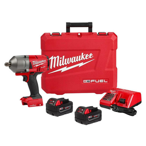 Milwaukee 2862-22R M18 FUEL w/ ONE-KEY High Torque Impact Wrench 1/2" Pin Detent Kit