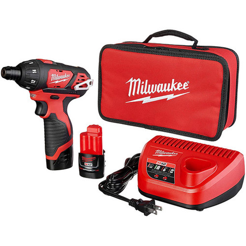 Milwaukee 2401-22 M12 Lithium-Ion 12V 1/4" Hex Screwdriver Kit