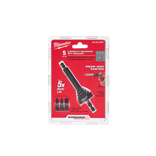 Milwaukee 48-32-2350 SHOCKWAVE Conduit Reaming Bit Holder for 1/2", 3/4" & 1" EMT