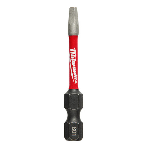 Milwaukee 48-32-4171 SHOCKWAVE 2 in. Impact Square Recess #1 Power Bits (25 Pack)