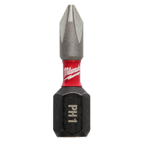 Milwaukee 48-32-4111 SHOCKWAVE Impact Phillips #1 Insert Bits (25 Pack)