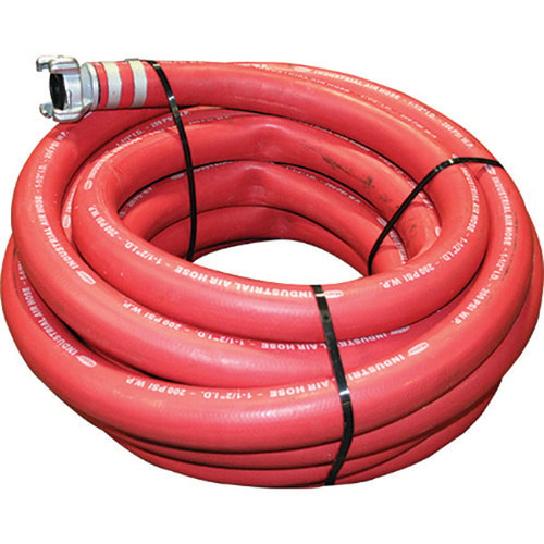 Air Hose 1-1/4" x 50' Red Coupled