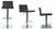 Tiffany Adjustable Piston Stool