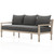 Waller Brown Teak Outdoor Sofa 82"