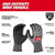 Milwaukee 48-73-7132E Cut Level 3 High-Dexterity Nitrile Dipped Gloves - L (Pack of 144)
