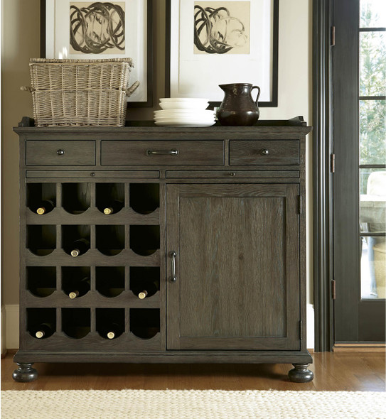 French Brown Oak Small Wine Buffet Cabinet,wine bar furniture