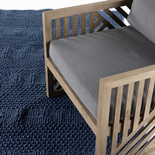 Rilo Deep Blue Outdoor Rug
