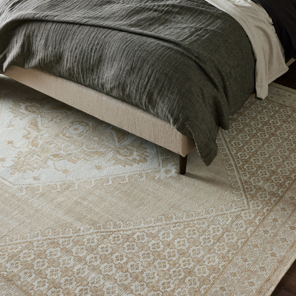 Deluca Cream Hand-Knotted Rug