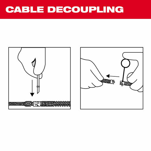 Milwaukee 48-53-2777 3/8" x 100' Inner Core Drum Cable