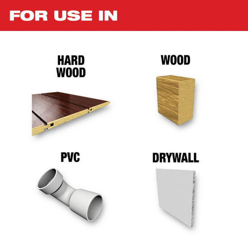 Milwaukee 49-25-1133 MILWAUKEE® OPEN-LOK 1-3/8" HCS JAPANESE TOOTH PRO-CURVE HARDWOOD BLADE 3PK