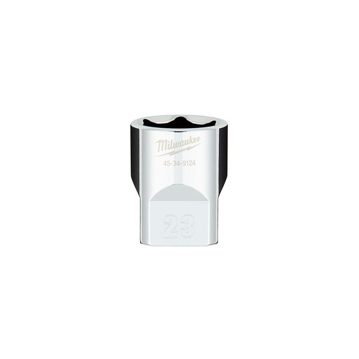 Milwaukee 45-34-9124 1/2" Drive 23mm Metric 6-Point Socket with FOUR FLAT Sides