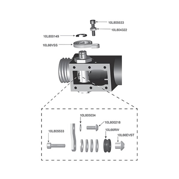 Shut-off Bolt for Blastmaster® 153 Remote Control Valve